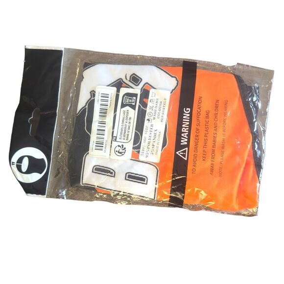 NWT Orange Noz Boyz Shooters Balaclava Unisex OS | Biking Urban Trap Punk HipHop - Picture 7 of 11